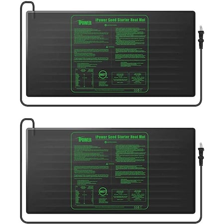 Ipower 2PCS Seedling Heat Mat 48"x20" Seed Starter Pad Germination Propagation GLHTMTLX2